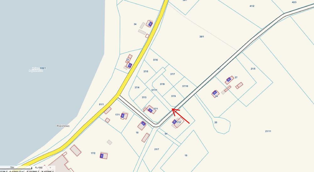 Działki budowlane z warunkami zabudowy Popielewo