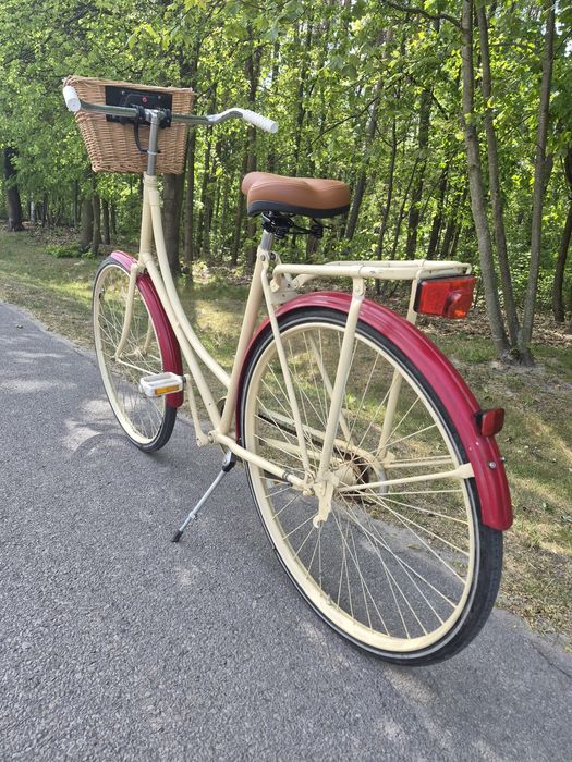 Rower miejski damski 28 holenderski retro koszyk Made in Holland