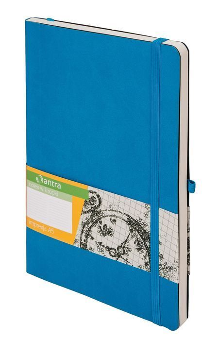 Notes Impresja A5 Kropki Jasno Niebieski Antra Nowa Nieużywana