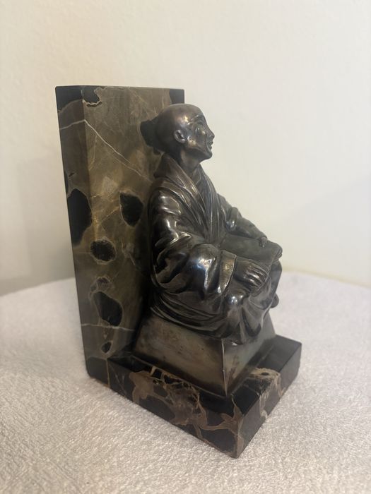 Art Deco Podpórka do Książek R. Feron - Zadumany Mnich