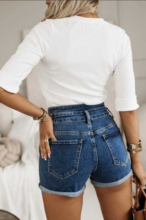 Spodenki damskie Szorty jeansowe m.sara S