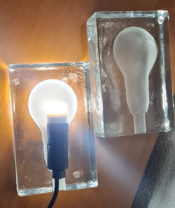 Candeeiro de vidro Block Lamp of Design House of Stockholm