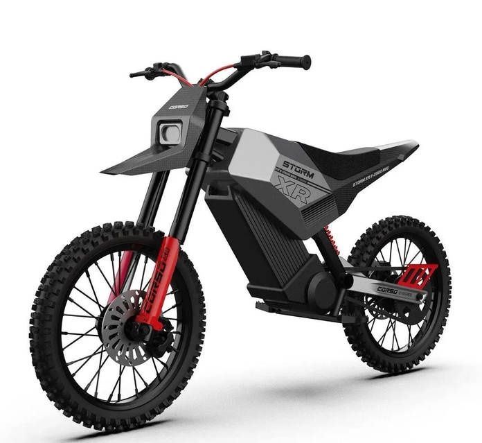 Електродіртбайк Corso «STORM» E-2500 Neo XR-34090 двигун 2500W, акумулятор 60V 27Ah літієвий, чорний, колеса 19/17"