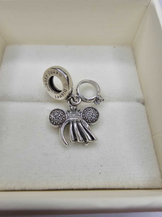 Srebrny charms do bransoletki Pandora Srebro 925 myszka minnie Disney