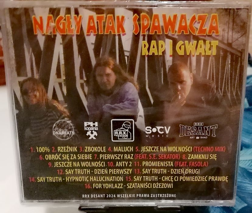 Nagły Atak Spawacza Rap i Gwałt CD nowa folia fabr