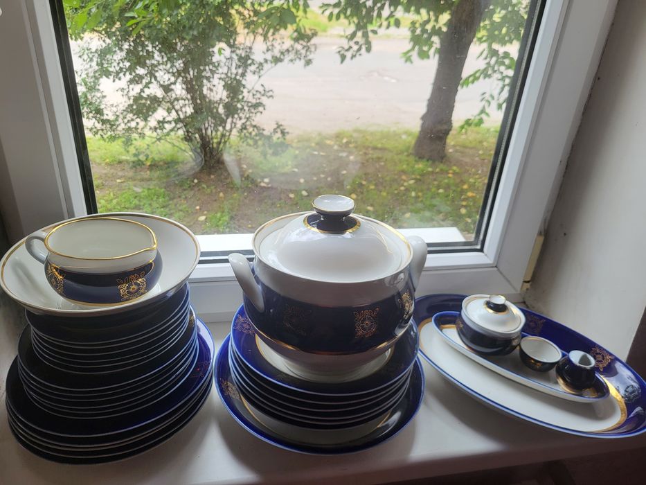 Сервіз столовий кобальт ссср дружковка