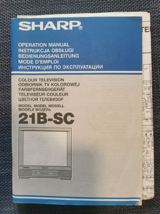 Telewizor Sharp 21B - SC  21 cali + instr. obsługi