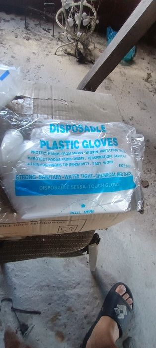 Rękawice jednorazowe HDPE 100 sztuk L