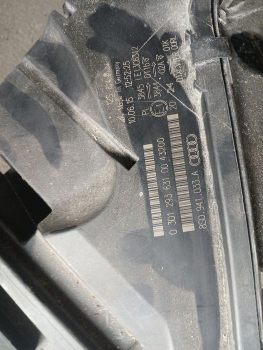 Lampa przód przednia lewa prawa reflektor audi tt 8s