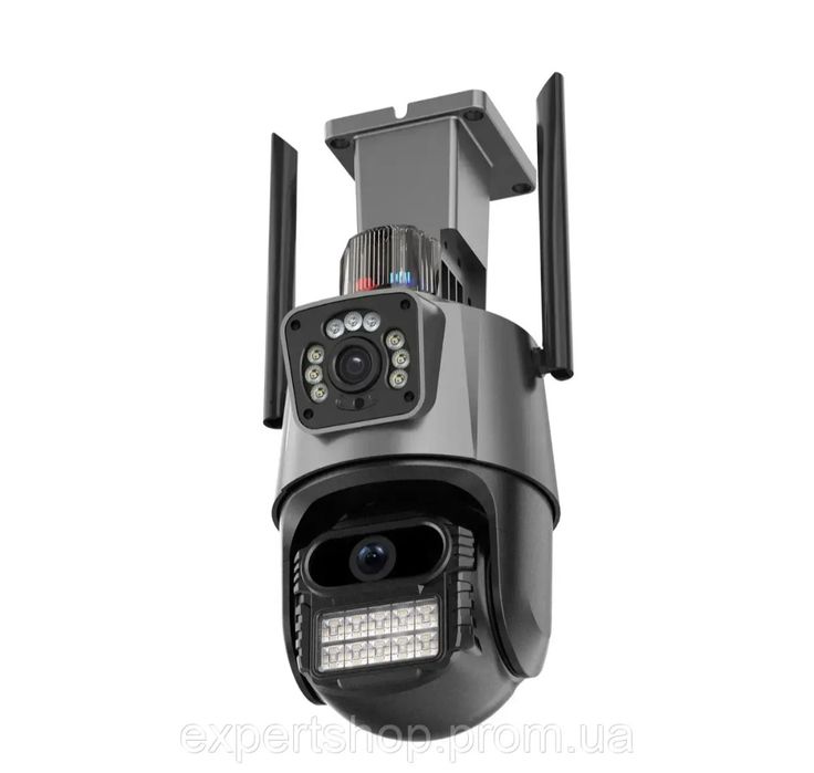 Зовнішня камера безпеки ICSEE 8MP: повний контроль 360° з двома об'єкт