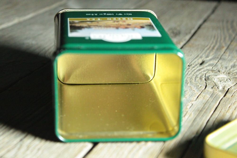 Металлическая Банка из под Чая (120х83х63 мм)