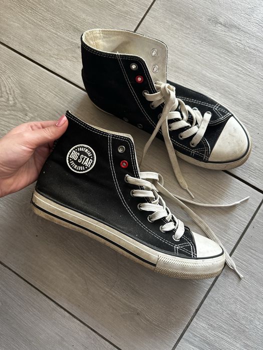 Wysokie trampki męskie Big Star | 40 | czarne