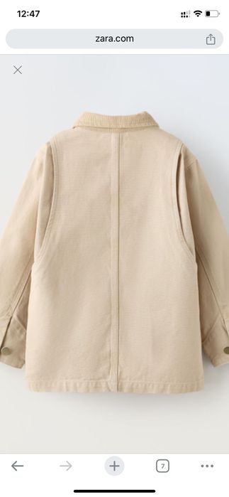 Рубашка zara 140см