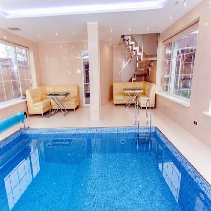 #434 котедж подобово з теплим басейном і великою альтанкою