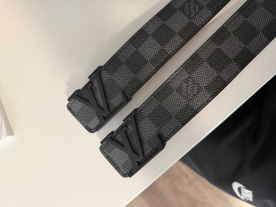 Czarny Pasek louis Vuitton 105 cm