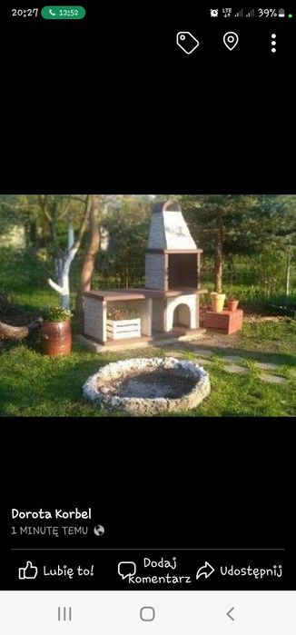 Grill wędzarnia betonowy zbrojony WYPRZEDAŻ