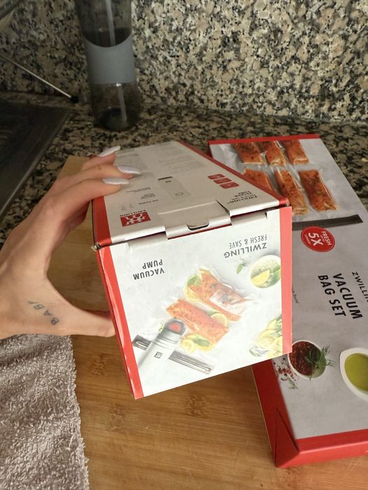 Bomba de selagem e sacos