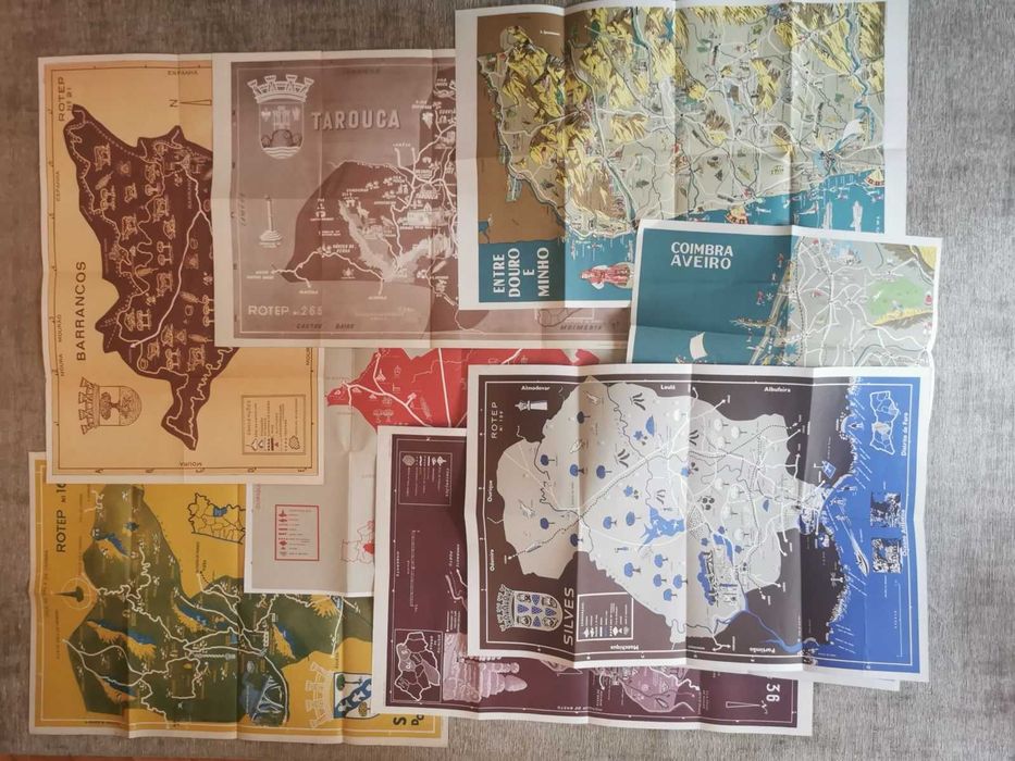 Mapas do Roteiro Turístico e Económico de Portugal (ROTEP)