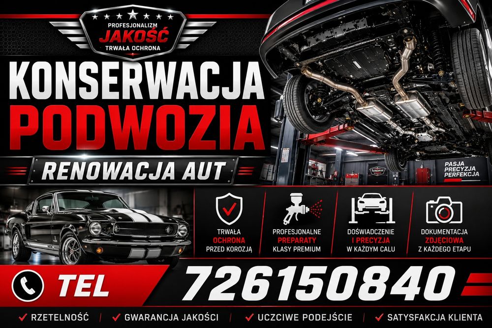Konserwacja podwozia woskiem zabezpieczenie antykorozyjne
