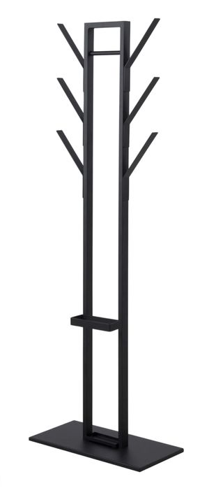 Wieszak stojak stojący Vinson czarny z parasolnikiem