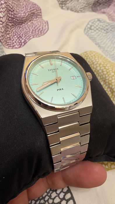 Tissot PRX 35mm prawie nowy komplet kwarcowy