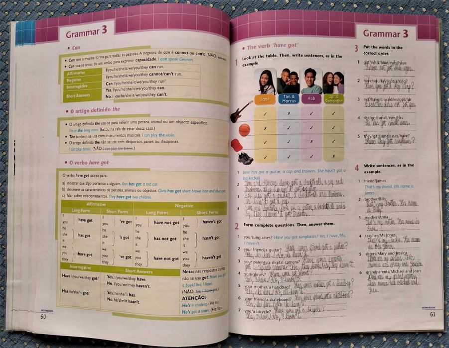 "Upload Inglês 5º Ano" Workbook & Grammar Book + eBook - Ótimo Estado!