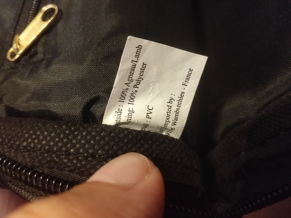 Torebka do ręki, skora jagnięca,dużo przegródek