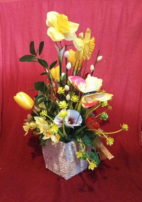 stroik na stół - bazie, motylek i króliczek