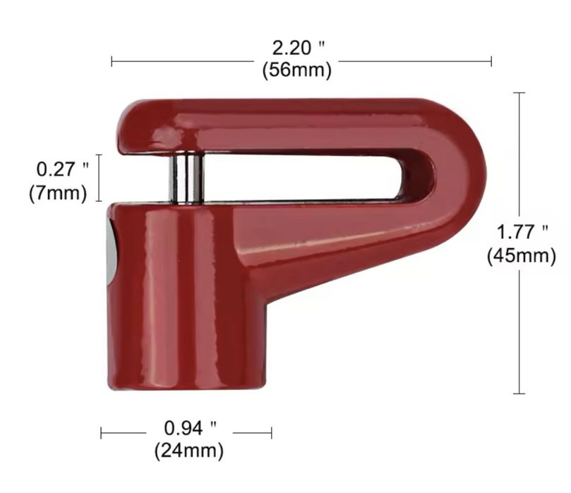 Bloqueio travao disco moto / bicicleta