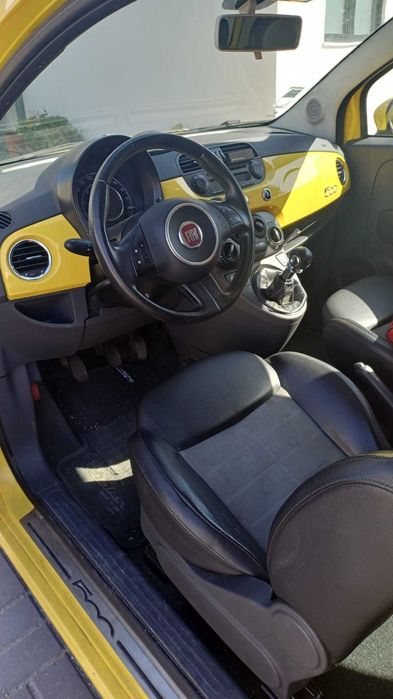 Fiat 500 Amarelo a Diesel