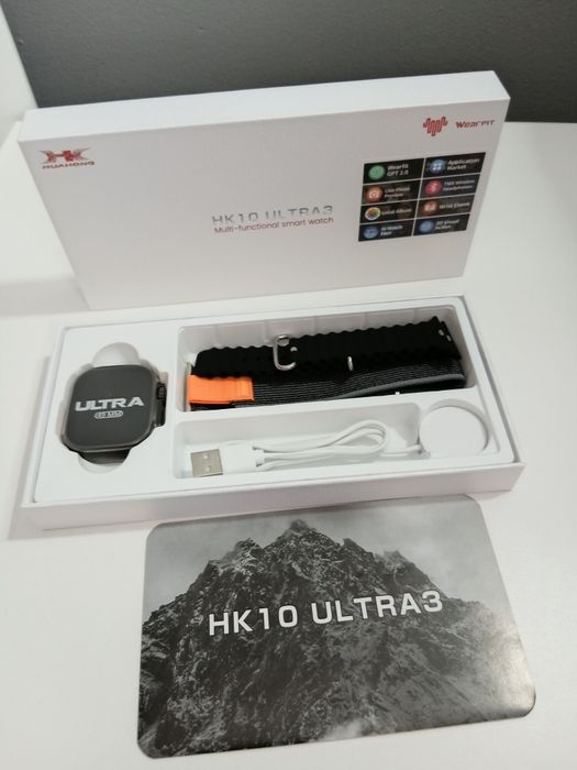 Czarny smartwatch polączenia, odbieranie sms, nowy
