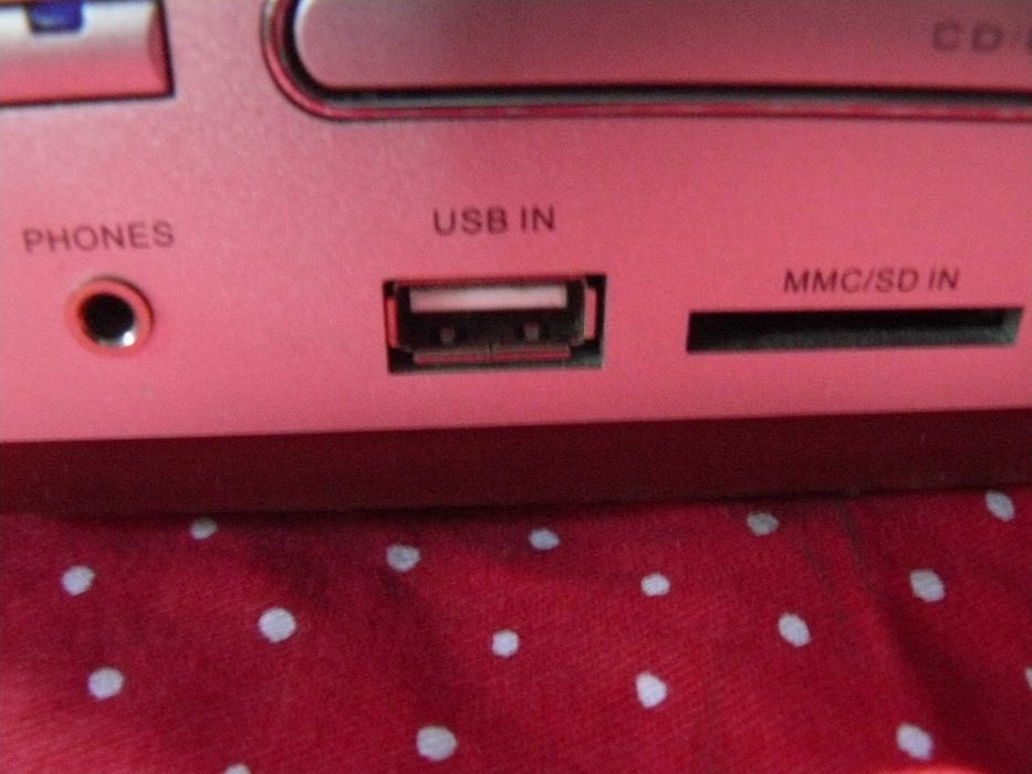 Radio z cd mp3 usb SD zegarek słuchawki