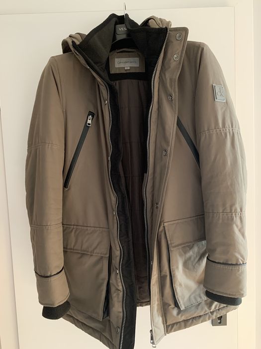 Kurka zimowa parka Calvin Klein khaki rozm M super stan