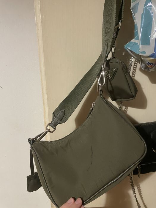 torebka Prada nylon re edition khaki chanel saint laurent