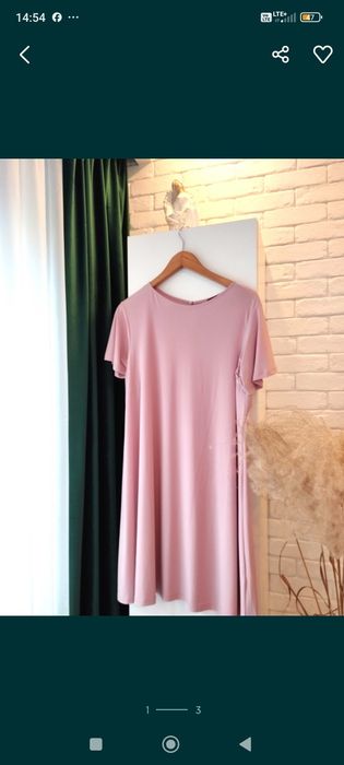 Nowa sukienka mohito r /42/44 pudrowa