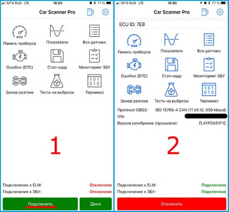 Сканер для Диагностики Авто ELM327 Bluetooth OBD2 Адаптер ОБД2