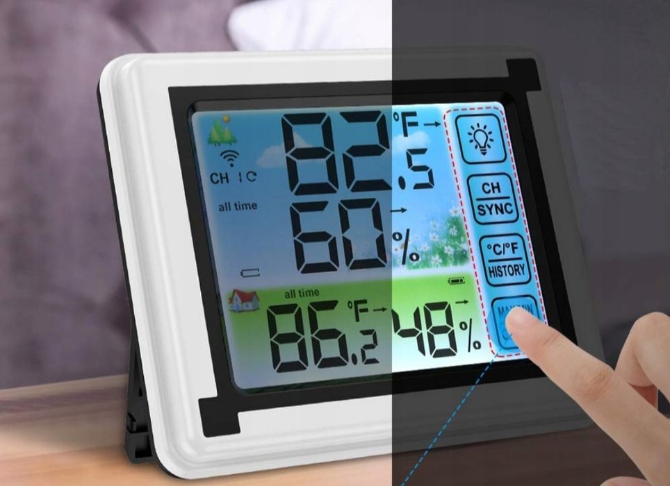 Bezprzewodowa stacja pogody pogodowa higrometr