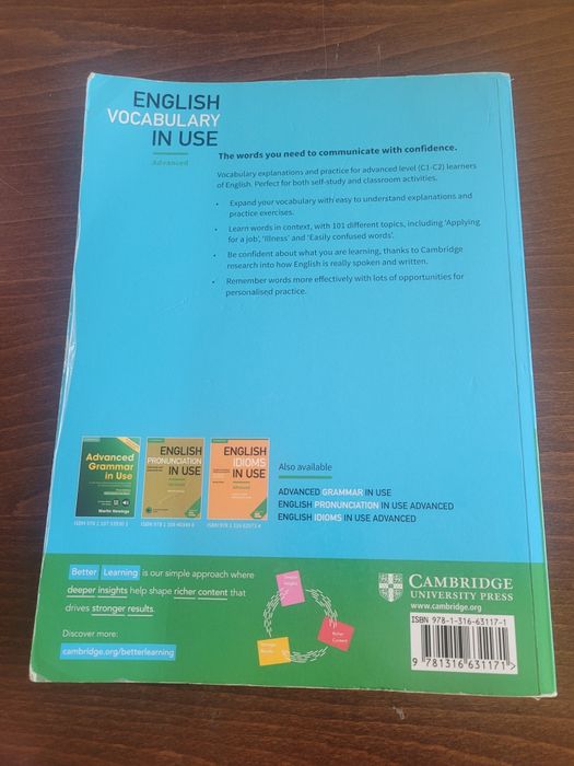 English vocabulary in use advanced