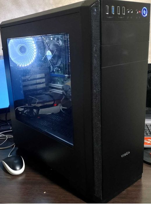 компьютер игровой 4ядра i5-3470, 8гб ддр3, 500гбhdd (добавь видеокарту и играй)