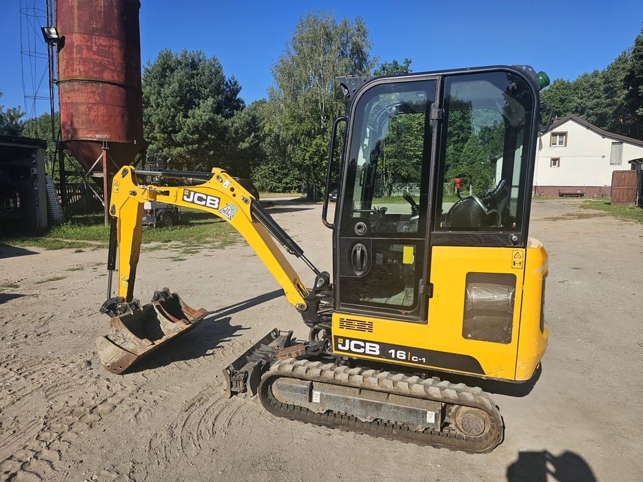 Minikoparka JCB 16C-1, 2022r, 550mth! 3 łyżki, jak 8018, ec18, kx016
