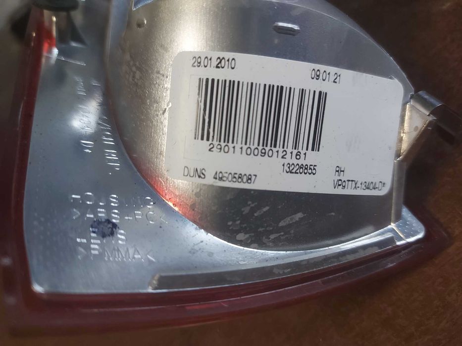 OPEL OE: 132.268.55, Lampa bagażnika, prawa tylna, Insignia A