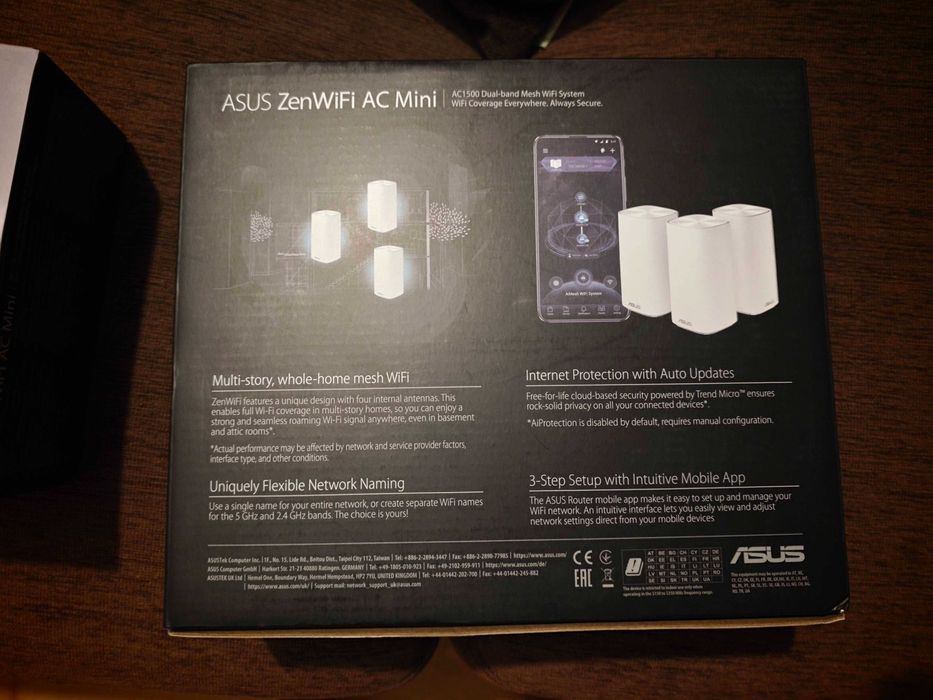 ASUS ZenWiFi AC Mini CD6 - Pack de 3 Unidades
