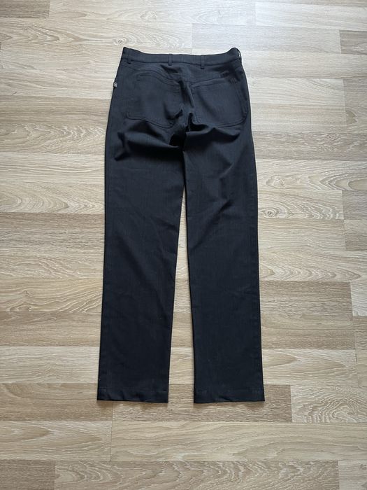 Gianfranco Ferre archive wool straight fit pants ittiere italy dark grey margiela штани