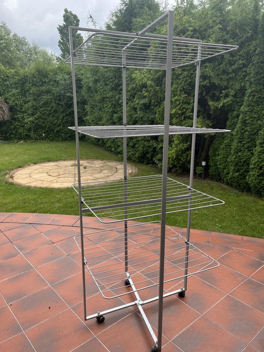 Suszarka na ubrania 4 poziomy  pionowa na kólach IKEA