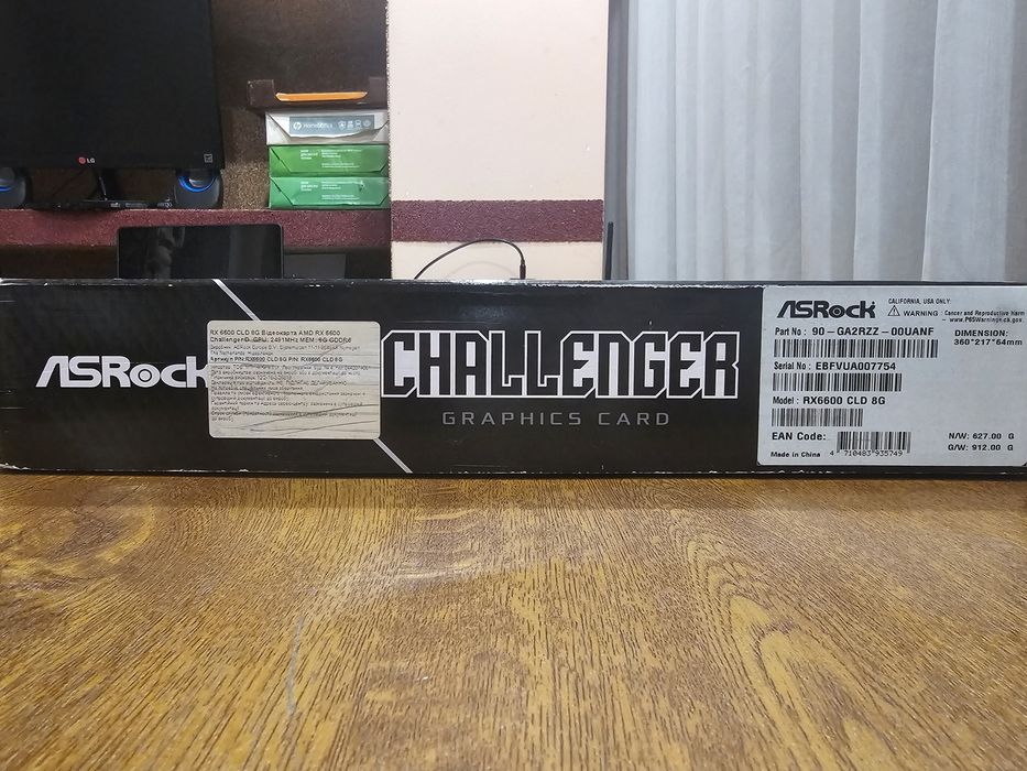 Відеокарта ASRock Radeon RX 6600 Challenger D 8GB (RX6600 CLD 8G)