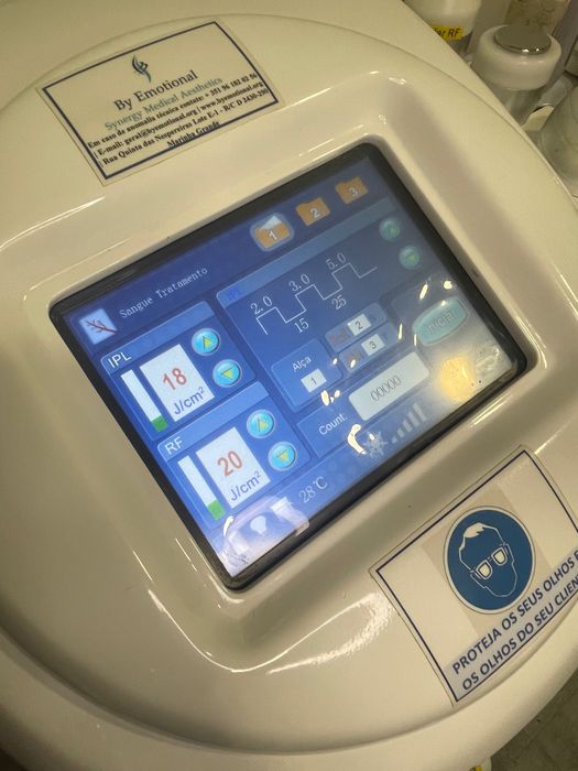 Máquina depilação E-light, lipoaspiração vácuo, cavitação, RF é mais…