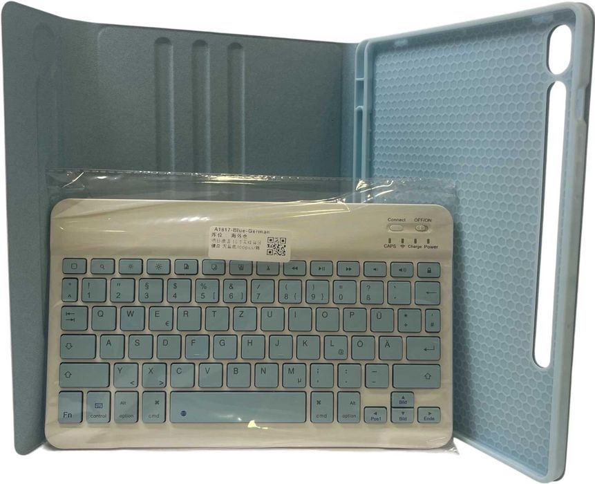 Błękitne etui z klawiaturą do Apple IPAD 10,9" – air 4/5, 10. GEN.