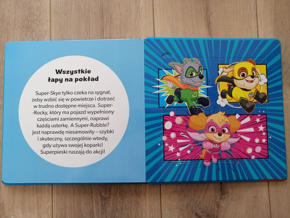 Książeczka puzzle Psi Patrol 5 układanek