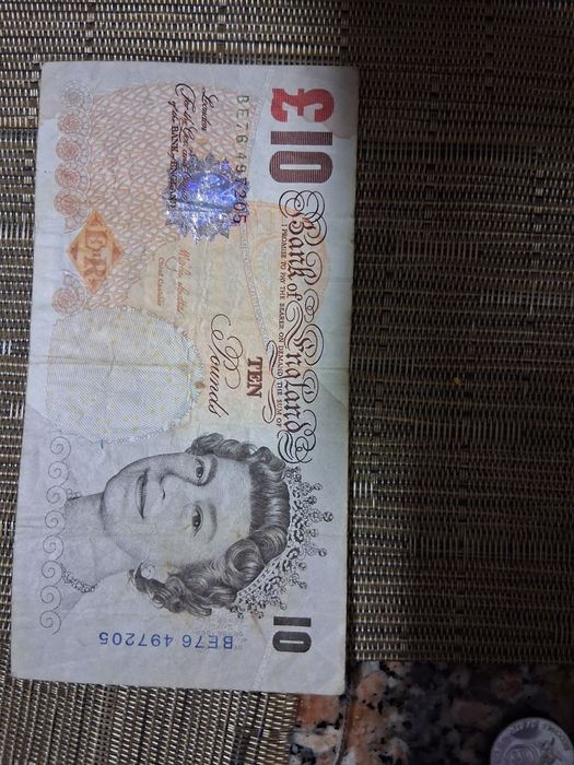 Nota de 10 Libras Esterlinas - Reino Unido (Banco de Inglaterra)