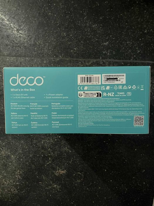 TP-Link Deco E4 (1 szt.) | Router Mesh Wi-Fi | Gwarancja, Stan BDB